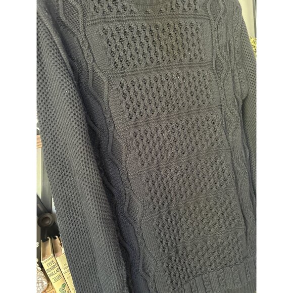 RTA Addison Turtleneck Knit Sweater Black Womens Size Small - Picture 5 of 8